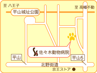 佐々木動物病院地図